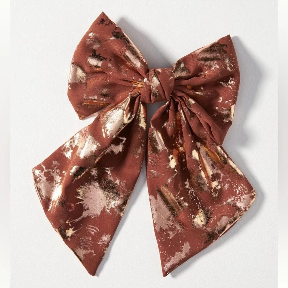 Anthropologie jumbo Shimmer Hair Bow